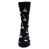 Women's Baseball Novelty Socks - LNVS1907-BK