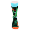 Men's Frog Striped Pattern Novelty Socks - NVS19504-BK