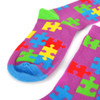Women's Autism Awareness Novelty Socks - LNVS19531-PUR
