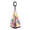 Multi Color Leaves Double Layer Inverted Umbrella - UM18053-MULTI