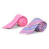 Striped & Solid Tie with Matching Hanky Box Set - THX12-PK-1