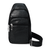  Multipurpose Black PU Leather Crossbody Sling Bag - FBG1842