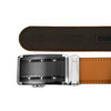 Men's Genuine Leather Sliding Buckle Ratchet Belt -MGLBB9