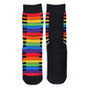 Women's Rainbow Keys Novelty Socks - LNVS19429-BK