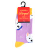 Women's Dog Novelty Socks - LNVS19421-LAV