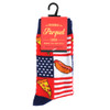 Women's Hot Dogs & Pizza Novelty Socks - LNVS19422