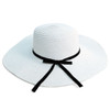 Women's  Wide Brim Floppy Sun Hat with Ribbon Bowknot - LH180501