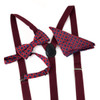 12pc Assorted Men's Clip-on Suspenders, Patterned Bow Tie and Hanky Sets FYBTHSU/12ASST