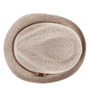 Spring/Summer Linen Weave Fashion Trilby Fedora with Two-Tone Band & Button- FSS17107