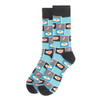 Men's Bacon & Egg Novelty Socks - NVS19571-GRY