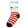 Girls Plush Winter Fleece Red Stripes Sherpa Socks - GWFLSAF02