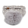 Women's  Pom Pom & Pearls Knit Winter Hat  - LKH5034