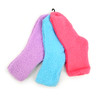 Assorted (3 Pairs) Women's Solid Bright Color Warm Fuzzy Socks - 3PR-LFS5