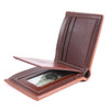 Men's Bi-fold Light Brown Leather Wallet - MLW5213