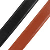2pc Men's Artificial Leather Solid Belt - 2MPU1800-BK/BR (2MPU1800-BK/BR)