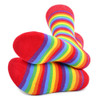 Men's Rainbow Striped Novelty Socks - NVS19581