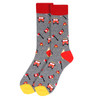 Men's Fire Fighter Novelty Socks - NVS19522-GRY