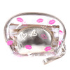 3 Pc Metallic Kiss Cosmetic Bag Set- LNCTB1719