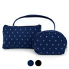 3 Pc Anchor Pattern Cosmetic Bag Set -LNCTB1702