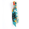 12pc Assorted Floral Scrunchy Ribbon Hair Tie - 12SRT-FLR3
