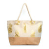 Gold Metallic Pineapple Ladies Tote Bag - LTBG1200 