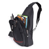 Black Crossbody  Sling Bag Backpack with Adjustable Strap - FBG1822-BK