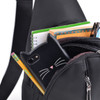 Black Crossbody  Sling Bag Backpack with Adjustable Strap - FBG1822-BK