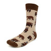 Men's Brown Bear Novelty Socks - NVS19377