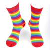 Women's Rainbow Striped Novelty Socks - LNVS19432