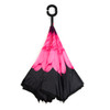 Pink Flower Double Layer Inverted Umbrella - UM18052-PK/BK