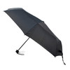 Black Telescopic Compact Umbrella with Plastic Handle - UM5004