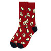 Men's Avocado Novelty Socks - NVS19542-BURG