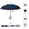 Pink Feather Double Layer Inverted Umbrella - IUM18061