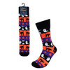 Halloween Ghosts and Pumpkin Novelty Socks- NVS19612-BK