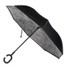 Snow Leopard Double Layer Inverted Umbrella- IUM18088-BK