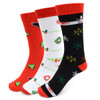 3 Pairs Pack Ladies Christmas Holidays Crew Socks - 3PK-LXMS5