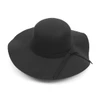 Women's Polyester Felt Floppy Wide Brim Bowknot Hat LWH10057