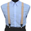 Men's Boxed Convertible Suspenders with Leather Trim CLSUS