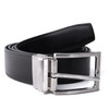 Reversible Genuine Leather Belt with Rotated Buckle - RVMGLB-1