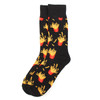 Men's French Fries Novelty Socks- NVS19629-BK