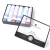 6pcs Men's Cotton Sky blue, Peach & Gray Handkerchiefs  box-MFB1556