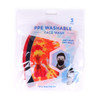 3pcs Novelty & Solid Face Masks - 3PPE-NV6