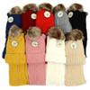 24 Pc Random Assorted Kids Winter Scarf and Hat Set -KKWS-24ASST