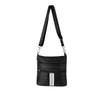 Ladies Nylon Triple Zip Crossbody bag