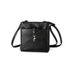 Ladies PU North South Triple Zip Crossbody bag