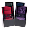 12PCS MEN'S TIE & HANKY, CUFFLINK IN FABRIC BOX-PWFB4000-FW