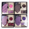 12pc Pattern Necktie, Hanky & Lapel Pin Box Set - THLB4000-FW