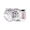 Men's Lion Rotating Bling Ratchet Belt- MGLBB54-SIL