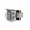  Men's Dollar Sign Rotating Bling Ratchet Belt-MGLBB65-SIL