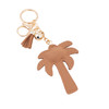 Bling Crystal Palm Tree Tassel Keychain-31220EM-G